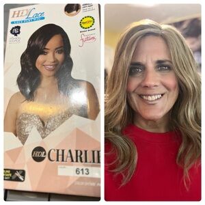 HD Lace beautiful med length wavy style wig